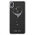 Coque Swarovski Kingxbar Wish pour iPhone XR - Argenté
