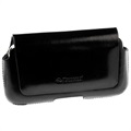 Etui en Cuir Krusell Hector pour iPhone 5, iPhone 5S, iPhone SE, Sony Xperia J, Motorola Razr I - Noir