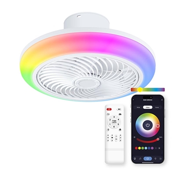 Ventilateur de plafond Ksix Siroco avec lumière RGB et haut-parleur