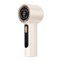 Ventilateur portable avec écran LED, 100 niveaux de vitesse et recharge via port Type-C - 3000mAh - Beige