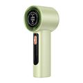 Ventilateur portable avec écran LED, 100 niveaux de vitesse et recharge via port Type-C - 3000mAh - Vert