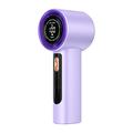 Ventilateur portable avec écran LED, 100 niveaux de vitesse et recharge via port Type-C - 3000mAh - Violet