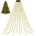 Chaîne lumineuse LED pour sapin de Noël avec anneau - 400 LED, prise EU, 3m - Blanc chaud