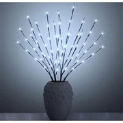 Décoration lumineuse LED Branches d'arbre - Alimentation par piles - Blanc
