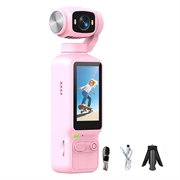 Caméra d'action portable LK-032 pour vlog avec stabilisation - Rose