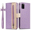 Étui Portefeuille Samsung Galaxy A41 - Lace Pattern - Violet