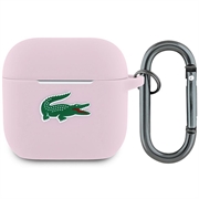 Étui AirPods 4 Lacoste Croc Logo en silicone liquide - Rose