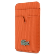Porte-cartes magnétique Lacoste Iconic Petit Pique - Compatible MagSafe - Orange