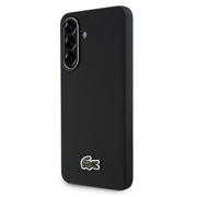 Coque Samsung Galaxy A56 Lacoste Iconic Petit Pique Woven Logo - Noire
