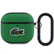 Étui AirPods 4 Lacoste Petit Pique Croc Logo Patch - Vert