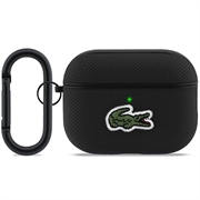 Étui AirPods Pro 3 Lacoste Petit Pique Croc Logo Patch - Noir