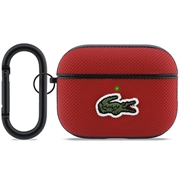 Étui AirPods Pro 3 Lacoste Petit Pique Croc Logo Patch - Rouge