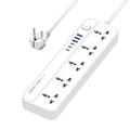 Multiprise Ldnio SC5614 avec 5 prises et 6 ports USB - 2m, fiche européenne