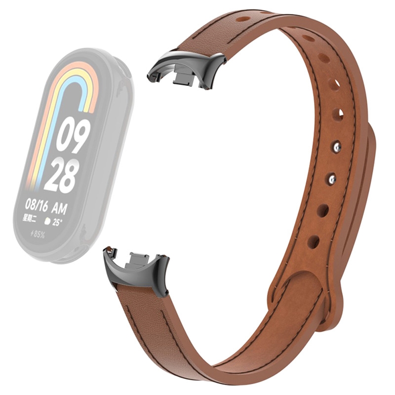 Bracelet en Cuir Xiaomi Smart Band 8 avec Connecteurs