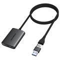 Lemorele HD10 Adaptateur USB-A/USB-C vers HDMI double - Sortie 4K/1080P - Noir