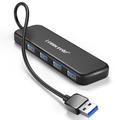 Hub USB 3.0 Lemorele TC55 Slim à 4 ports - Noir