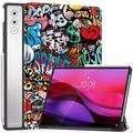 Étui à Rabat Smart Lenovo Yoga Tab Plus - Série Tri-Fold - Graffiti