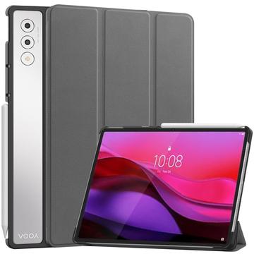 Étui à Rabat Smart Lenovo Yoga Tab Plus - Série Tri-Fold - Gris