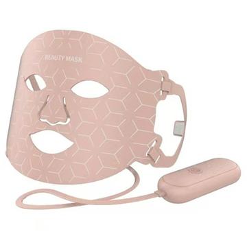 Masque de luminothérapie à 7 couleurs pour le visage - Rose