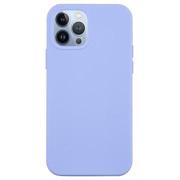 Coque iPhone 14 Pro en Silicone Liquide - Violet Clair
