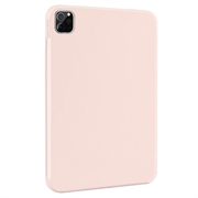 CoqueiPad Air 13 (2024)/iPad Pro 12.9 2018/2020/2021/2022 en Silicone Liquide - Rose