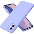 Coque iPhone 11 en Silicone Liquide - Violete