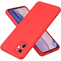 Coque iPhone 11 en Silicone Liquide - Rouge