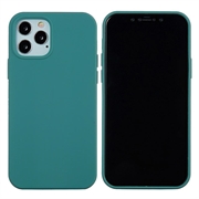Coque iPhone 12 Pro Max en Silicone Liquide - Vert noirâtre