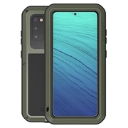 Coque Hybride Samsung Galaxy S20 Love Mei Powerful - Vert Armée