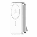M02A 10000mAh Qi2 Batterie Externe Sans Fil Magnétique avec Support Intégré - 35W - Blanc