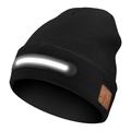Bonnet LED M1-BTD3 avec haut-parleurs Bluetooth - Lumière blanche - Noir