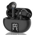 M10 Écouteurs de traduction multilingue sans fil Bluetooth Smart Voice Translator Headset - Noir