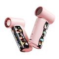 Mini ventilateur de poche portable M126 avec affichage d'autocollants - 18000 tr/min - Rose