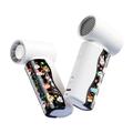 Mini ventilateur de poche portable M126 avec affichage d'autocollants - 18000 tr/min - Blanc