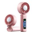 Ventilateur de refroidissement pliable M814 avec écran dynamique - 3000mAh - Rose