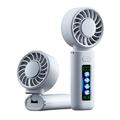 Ventilateur de refroidissement TEC pliable M814 avec écran dynamique - 3000mAh - Blanc