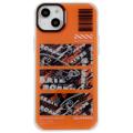 Coque Hybride Iphone 14 Plus Mutural Camouflage - Orange