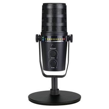 MV7 Microphone dynamique cardioïde de contrôle en temps réel avec support de bureau pour la diffusion en direct