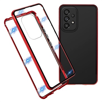 Coque Magnétique Samsung Galaxy A53 5G avec Verre Trempé - Rouge