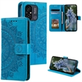 Étui Portefeuille Xiaomi Redmi 12C - Série Mandala - Bleu