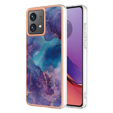 Coque Motorola Moto G84 en TPU Marble Pattern Galvanisé IMD