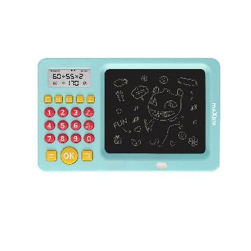 Maxlife MXWB-01 Tableau d\'écriture pour enfants avec calculatrice - Bleu