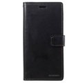 Etui Portefeuille Mercury Goospery Blue Moon pour Samsung Galaxy A7 (2017) - Noir