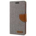 Etui Portefeuille Mercury Goospery Canvas Diary pour Samsung Galaxy S7