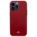 Coque iPhone 15 Pro Max en TPU Mercury Goospery Glitter - Rouge