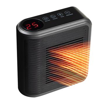Mini radiateur à ventilateur portable avec commande tactile - 800W - Noir