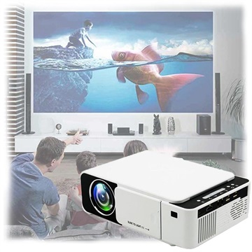 Mini Projecteur Portable Full HD LED T5 (Emballage ouvert - Acceptable) - Blanc