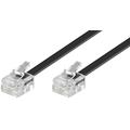 Câble téléphonique modulaire RJ11/RJ11 - 6m - Noir