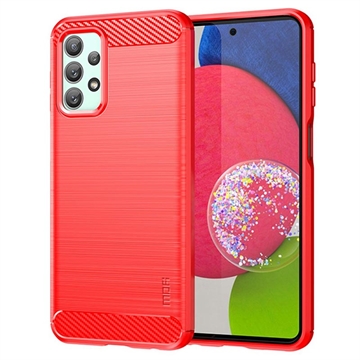 Coque Samsung Galaxy A23 en TPU Mofi - Fibre de Carbone - Rouge