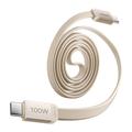 Câble USB-C plat magnétique Momax DC88 Mag.Link - 100W, 1m - Beige